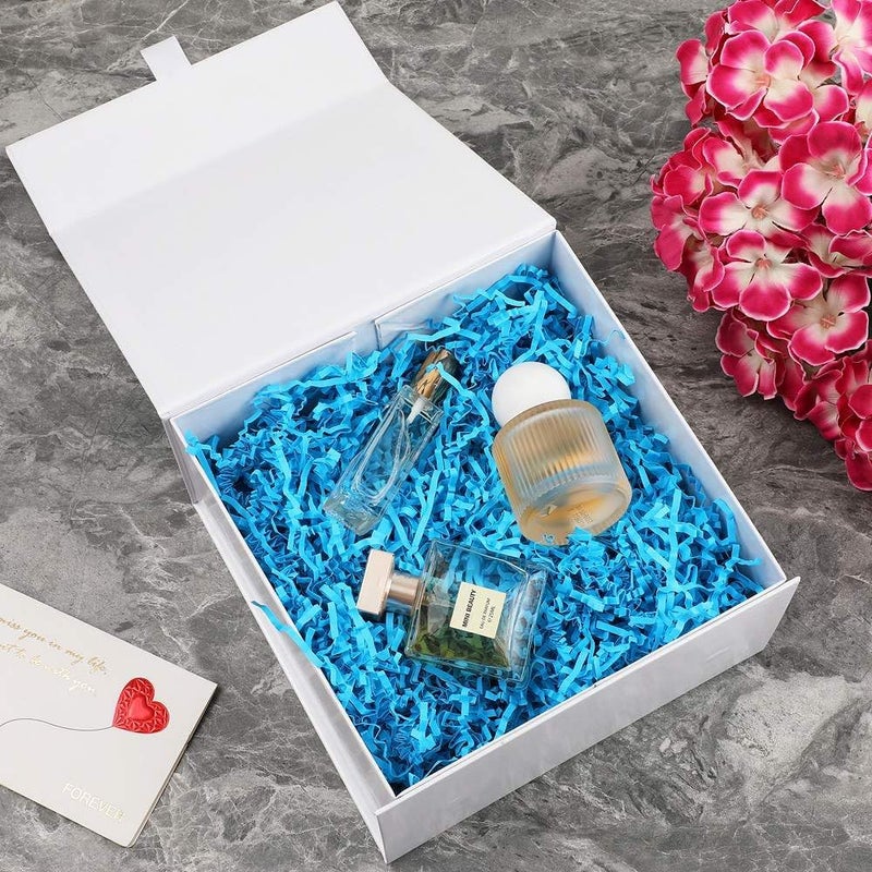 PLINJOY White Gift Box 8x8x4 Inches Small Gift Boxes for Presents with Magnetic Closure Lid Luxury Collapsible Gift Box Bridesmaid, Wedding, Birthday Boxs for Gift Packaging - Image 5